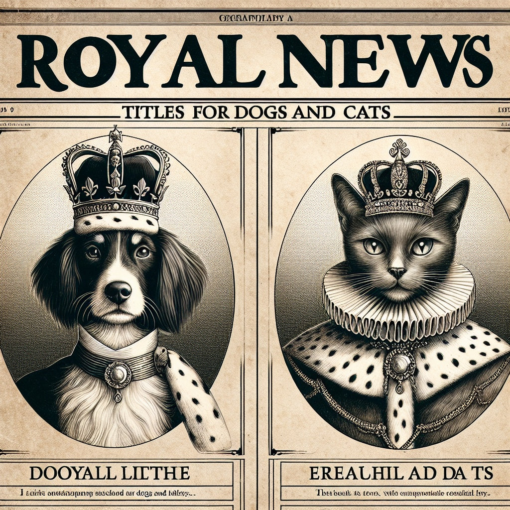 Unleash Your Pet's Inner Royalty: Introducing Noble Titles for Cats and Dogs